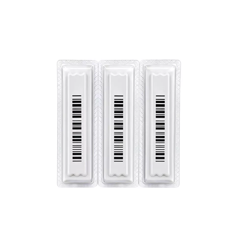 LiFangmei Technology AM Soft Label: 45×11mm, jednorazowego użytku, odpowiednia do zabezpieczenia przed kradzieżą środków czyszczących i higienicznych w supermarketach